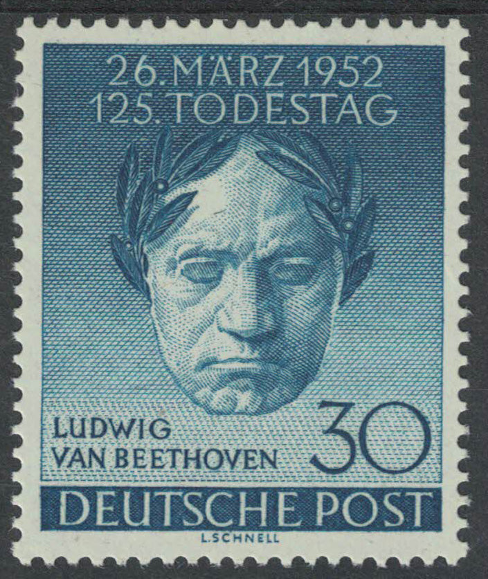 1952 Germany Berlin 125th Anniversary of Beethoven's Death SG B87 U/M