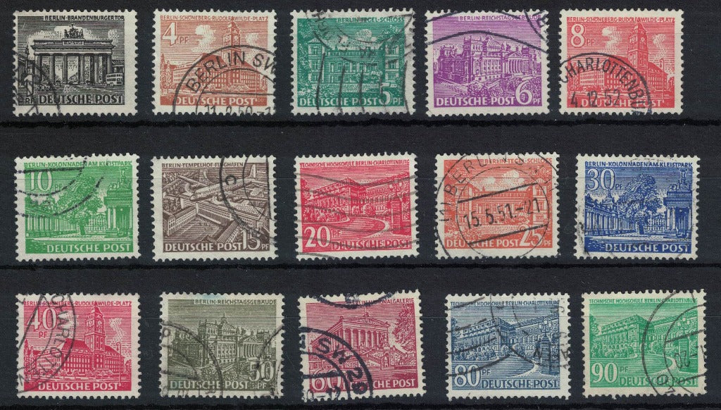 1949 Germany Berlin Views SGB35-49 basic set Fine Used