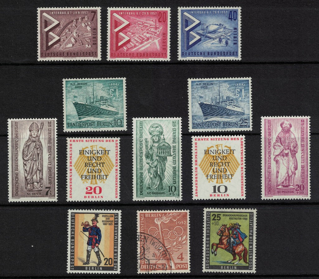 1954 Germany Berlin SG B88 Used SG B123-24 MNH SG B123-31 MNH SG B170-71 MNH SG B156-58 MNH SG B172 MNH SG B154 MNH