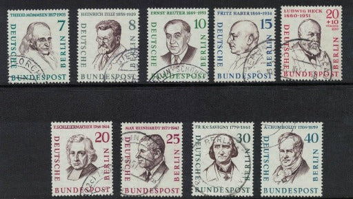 1957 Germany Berlin Portraits SG B159-161 Fine Used