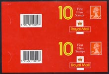 Booklet - Great Britain 1990 Penny black Anniversary £2 window booklet cover (Mark 5) in uncut vert proof pair