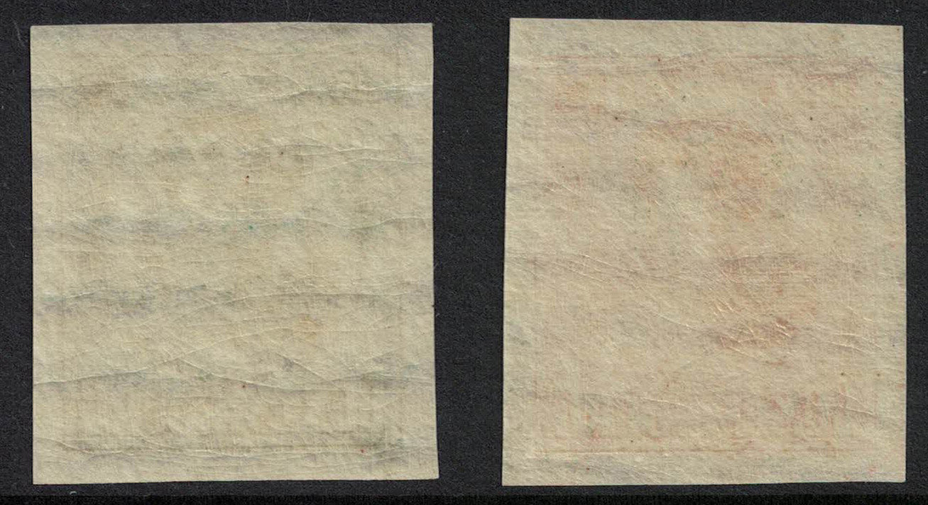 1922 Luxembourg Philatelic Exhibition SG219 & 220 Imperf (as intended). Gum winkles.