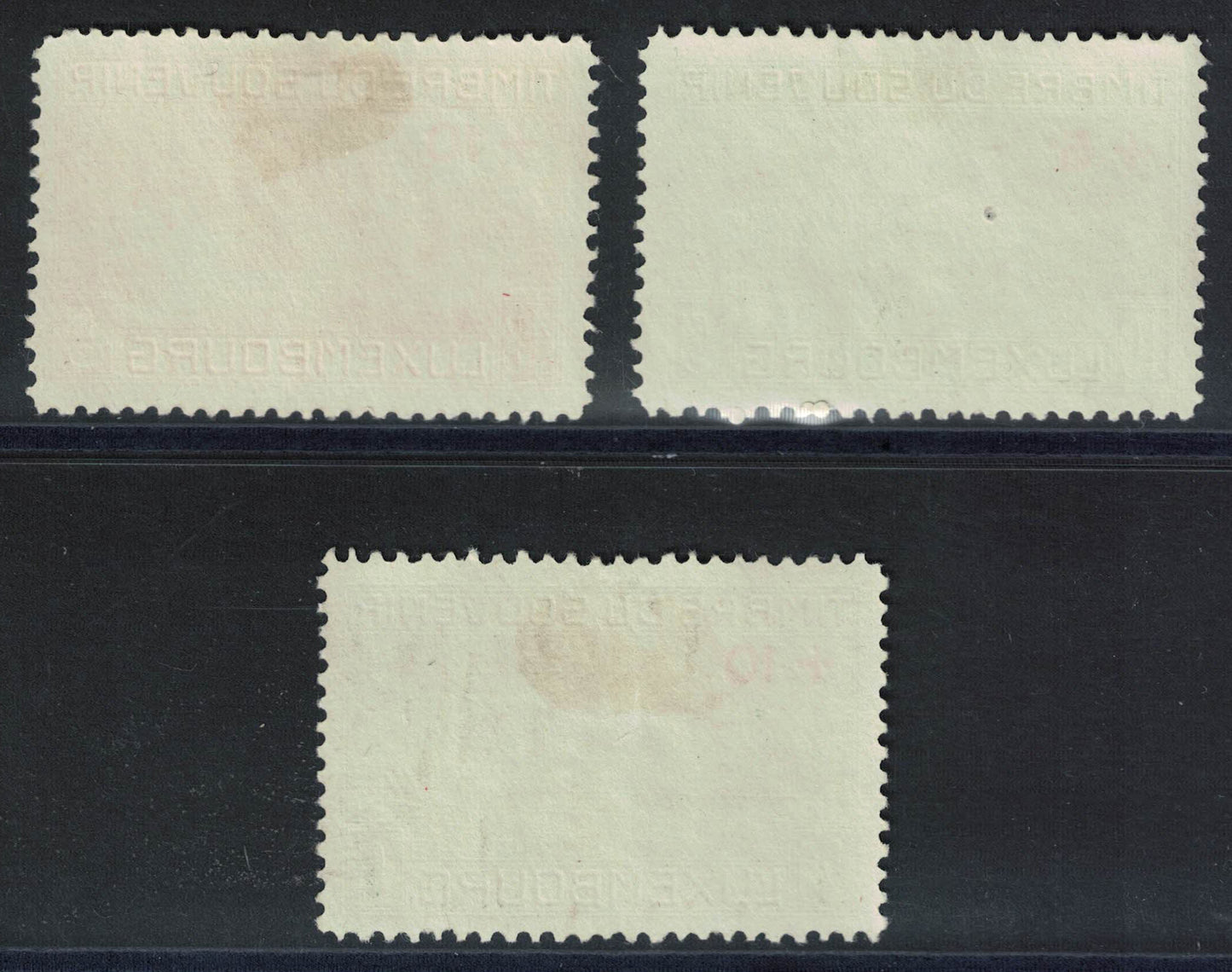 1921 Luxembourg War Memorial Fund Surcharges SG209 -211 Fine Used