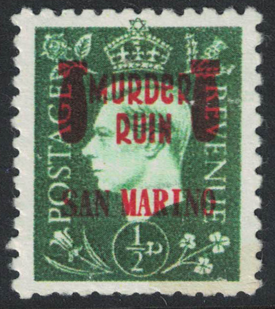 GB Date Unknown Third Reich Propaganda "Murder Ruin/San Marino" FORGERY