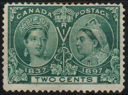 Canada 1897 QV Jubilee 2c Deep Green SG125 Average M/M