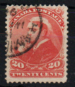 Canada 1893 20c Vermilion SG15 Fine Used 