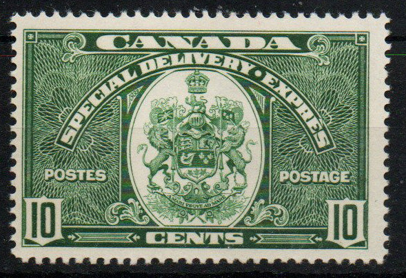 Canada 1939 10c Green Special Delivery SG59 Lightly Mounted Mint