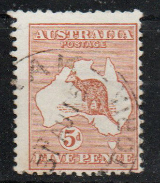 Australia 1913 5d Chestnut SG8 Good Used