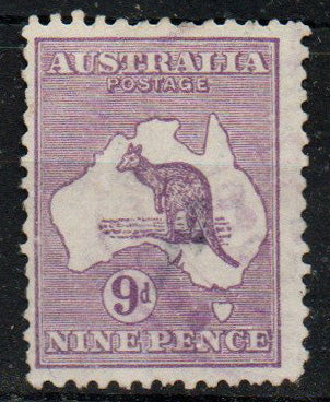 Australia 1929-30 9d Violet SG108 Good Used