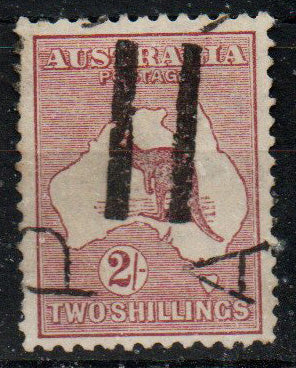Australia 1924 2/- Maroon SG74 Average Used