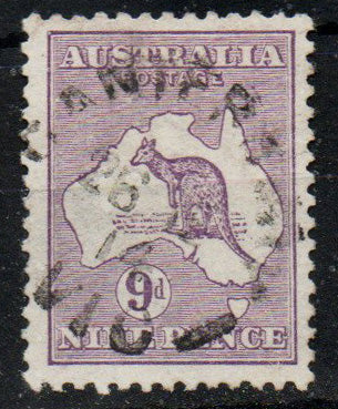 Australia 1913 9d Violet SG10 Good Used