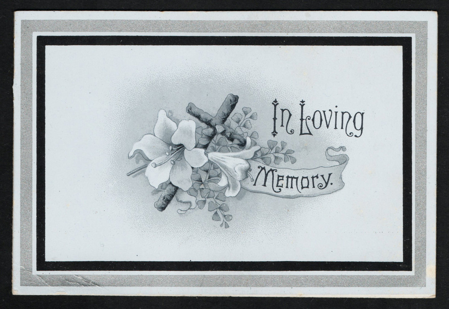 1903 GB KEVII Mourning/In Loving Memory Card. Excellent Condition