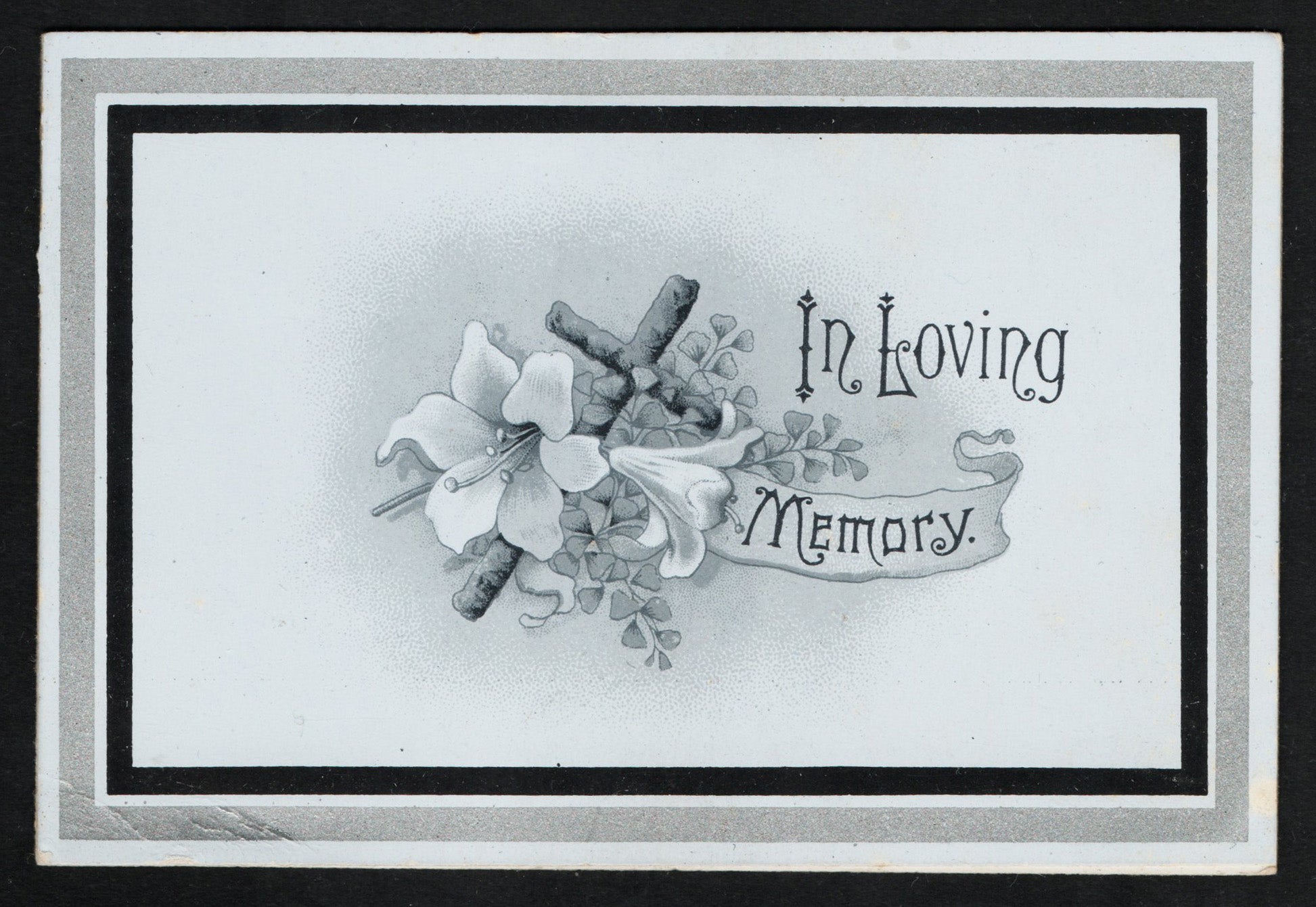 1903 GB KEVII Mourning/In Loving Memory Card. Excellent Condition