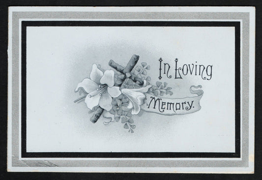 1903 GB KEVII Mourning/In Loving Memory Card. Excellent Condition