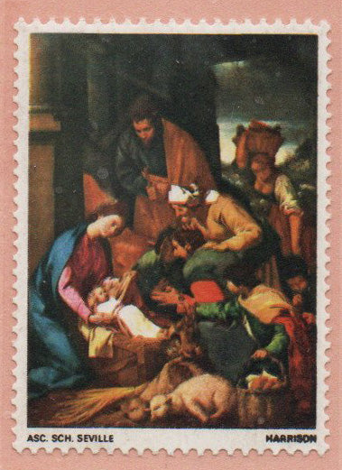 GB 1967 SG756 Christmas 3d with Gold Completely MISSING (Queens Head and Value) U/M MNH