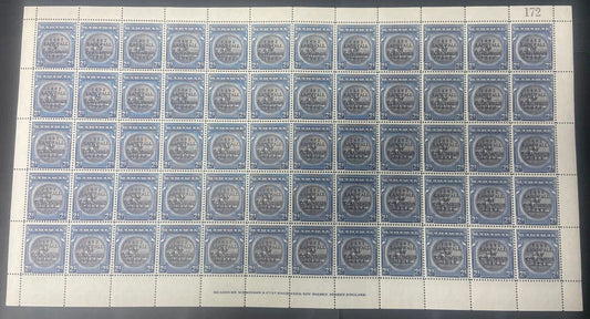 1942 Bahamas Landfall of Columbus Overprint 2/- SG172 FULL SHEET Unmounted 