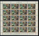 1949 Liberia Colonisation Sheets of 20 all signed by Designer Arthur Szyk Mounted in top margin (RW841)