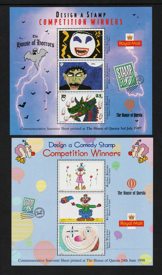 GB 1997 &amp; 1998 Children's Stamp Competition Winners U/M MNH