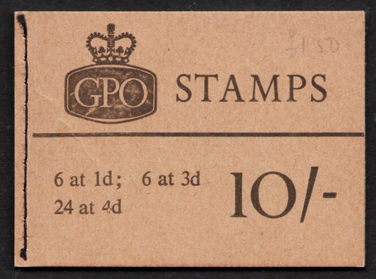 GB QEII SGX14 Nov 1966 10/- Booklet Complete & Unmounted Mint