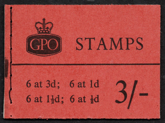 GB QEII SGM28p Nov 1960 3/- Phosphor Booklet Complete & Unmounted Mint 