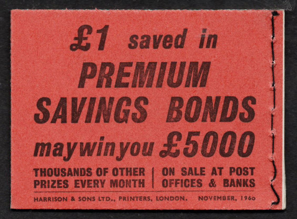 GB QEII SGM28p Nov 1960 3/- Phosphor Booklet Complete & Unmounted Mint (AM1106)