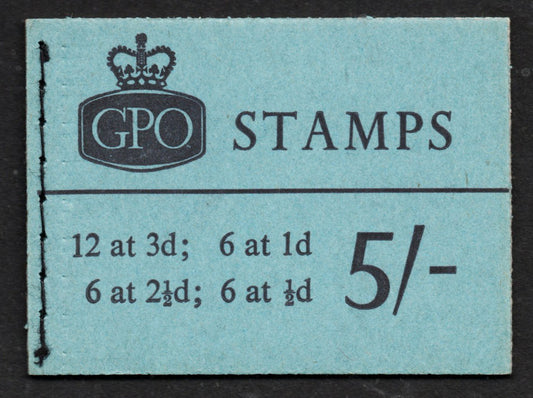 GB SG H54p 5/- Booklet Jan 1962 Complete & Unmounted Mint Very Fine Cond