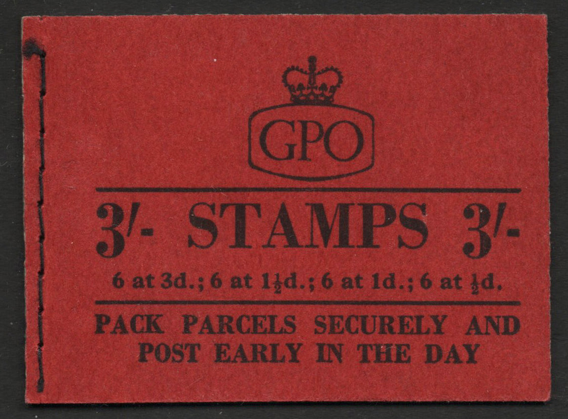 GB QEII SG M3 3/- Booklet March 1958 Complete & Mint 