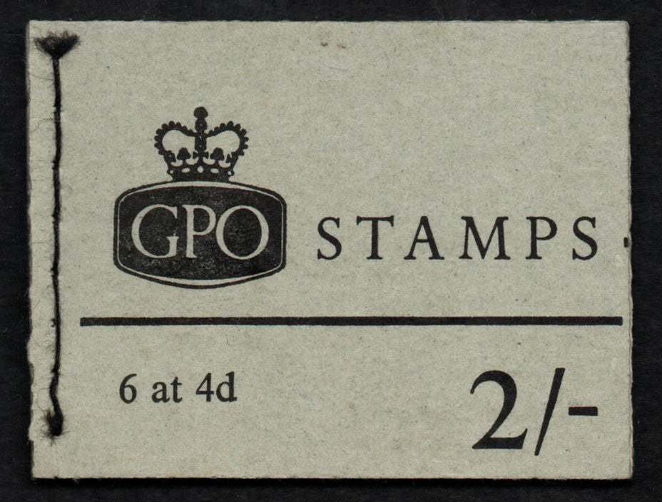 GB QEII 2/- Booklet SG NP33 all 6 stamps with Centre Band Jan 69 Complete & Mint