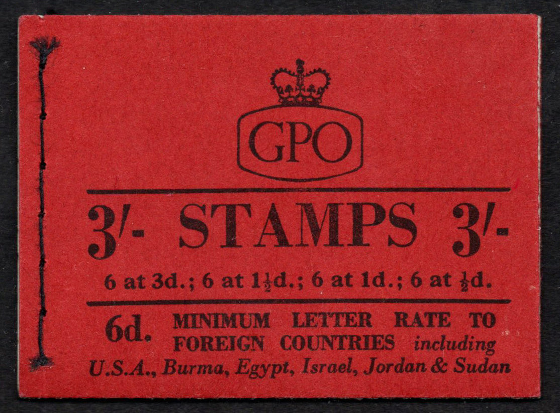 GB QEII  3/- Booklet SG M6 JUNE 1958  Complete & Mint (AM1146)