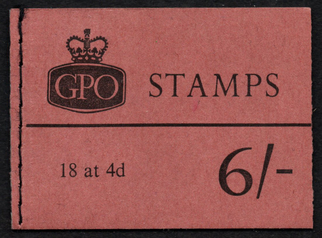 GB QEII &nbsp;6/- Booklet SG QP29 2 Phos Bands Oct 1967 Complete & Mint
