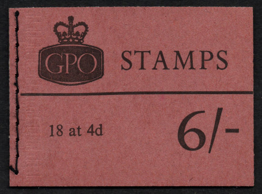 GB QEII 6/- Booklet SG QP32  Phos Bands Jan 1968 Complete & Mint