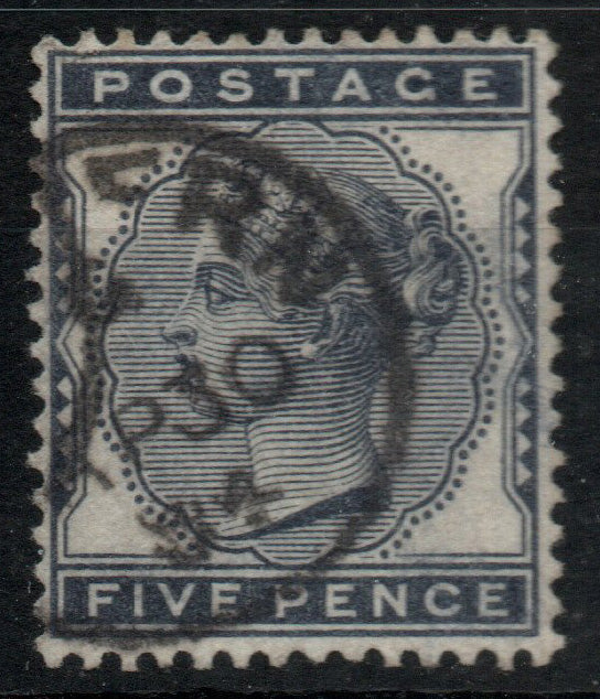GB QV 1880 SG169 5d Indigo Nice CDS VFU Good perfs