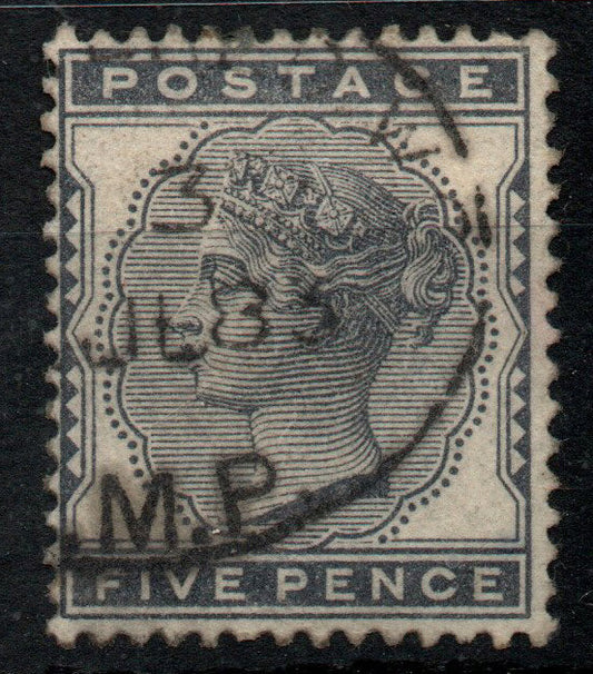 GB QV 1880 SG169 5d Indigo Nice CDS VFU 