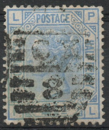 1880 GB QV SG142 2½d Blue Plate 19  (P-L) 