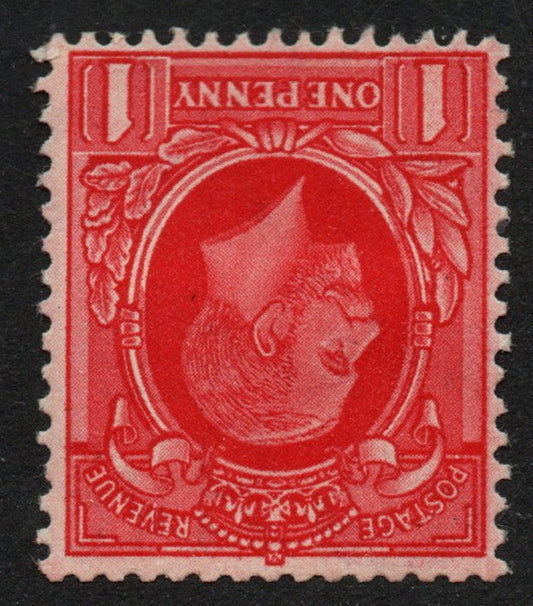 GB KGV 1934-36 1d Scarlet Photogravure INV WMK SG440wi M/M
