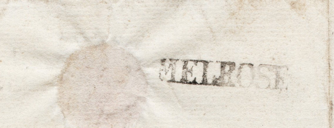 GB 1794 Entire bearing straight Line "MELROSE" Handstamp Details Below..(AM1571)