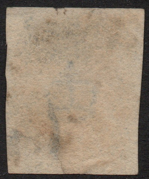 GB QV 1840 2d Blue SG4 Plate 1 DS5 (E-A) Crisp Black Maltese Cross (AM1580)