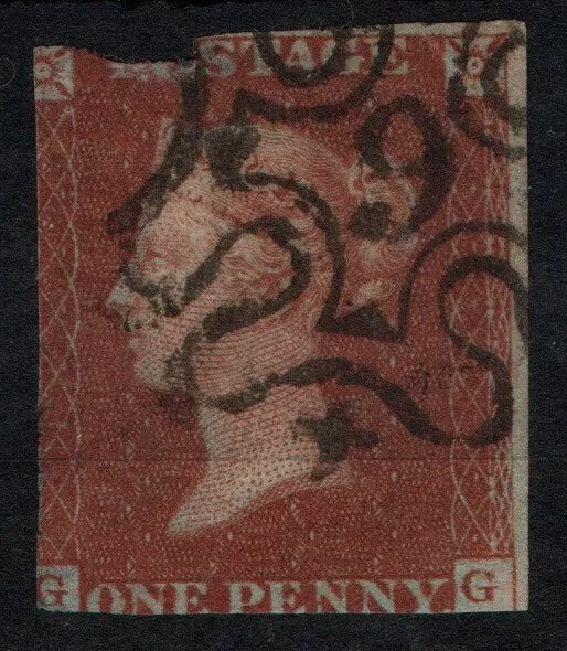GB 1841 QV SG8m 1d Red with 6 in Maltese Cross. (AM589)