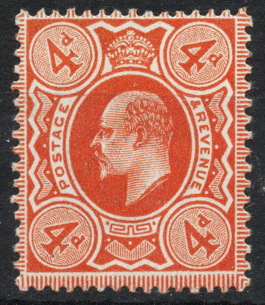 GB KEVII sg278 4d Deep Bright Orange LMM Spec M27 (2) (AM634)