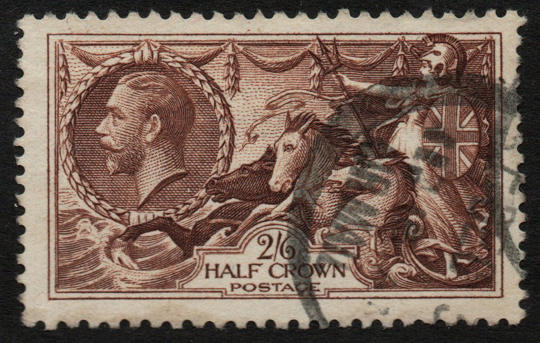 GB KGV SG450 2/6d Seahorse Very Fine Used Profile Clear, clean back&nbsp;