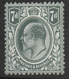 1912 GB KEVII SG305 7d Deep Slate Grey Spec M38(1)  Unmounted Mint (AM740)