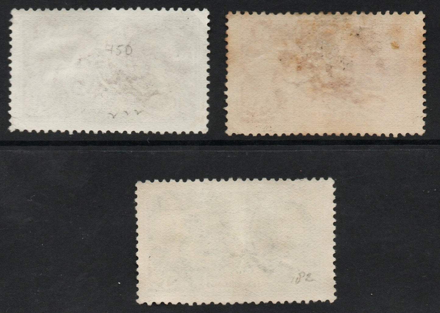 GB KGV 1934 SG450-2 Re-engraved Seahorses 2/6d - 10/- fine used (AM749)