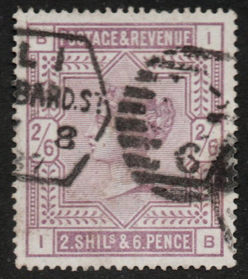 GB QV 1883 SG178 2/6d Lilac I - B Good Used