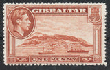 Gibraltar 1938-51 SG122 1d Yellow-Brown Perf 14 Unmounted Mint (AM792)