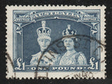 Australia 1938 SG178 £1 Bluish Slate Good Used (AM852)
