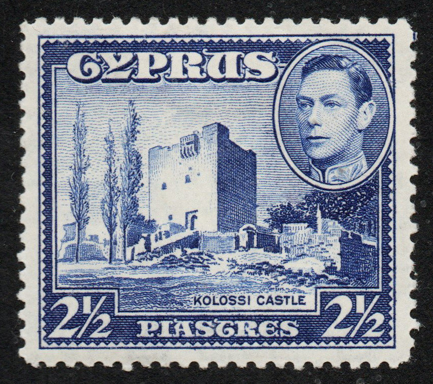 Cyprus 1938-51 SG156 2½ pi Ultramarine M/M