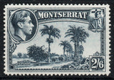 1943 Montserrat SG109a 2/6d Slate-Blue Perf 14 VLMM   (AM871)