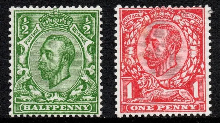 GB 1912 KGV SG335 & 336 VLMM 