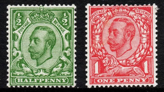 GB 1912 KGV SG335 & 336 VLMM 