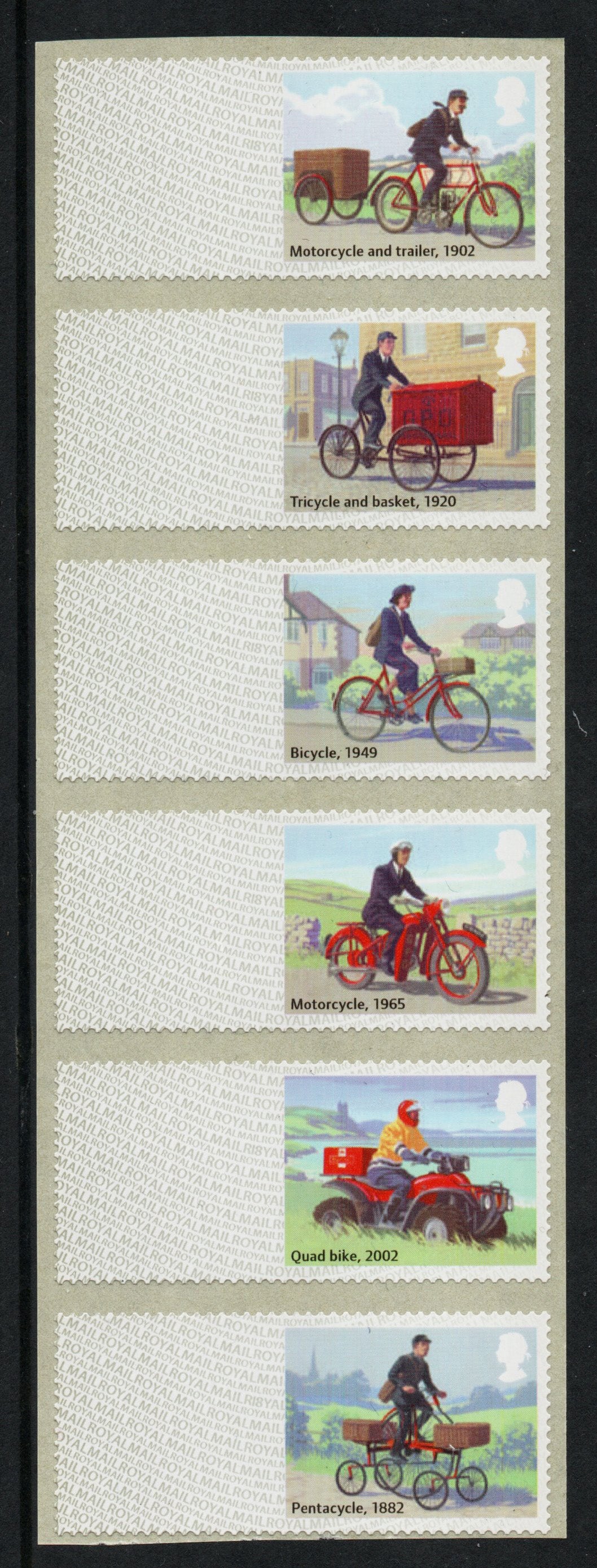 GB 2018 POST &amp; GO Mail by Bike Blanks Unprinted U/M MNH